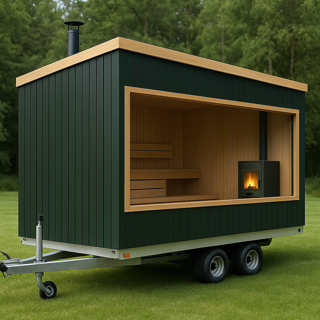 Mobile Sauna Fully Insulated, Made In Ireland
