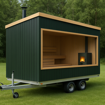 Mobile Sauna Fully Insulated, Made In Ireland