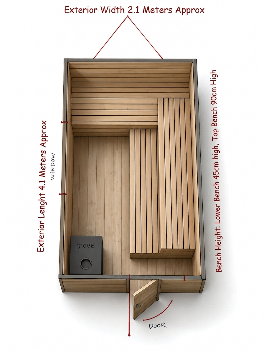 The Carra Mobile Sauna | 6–8 Person