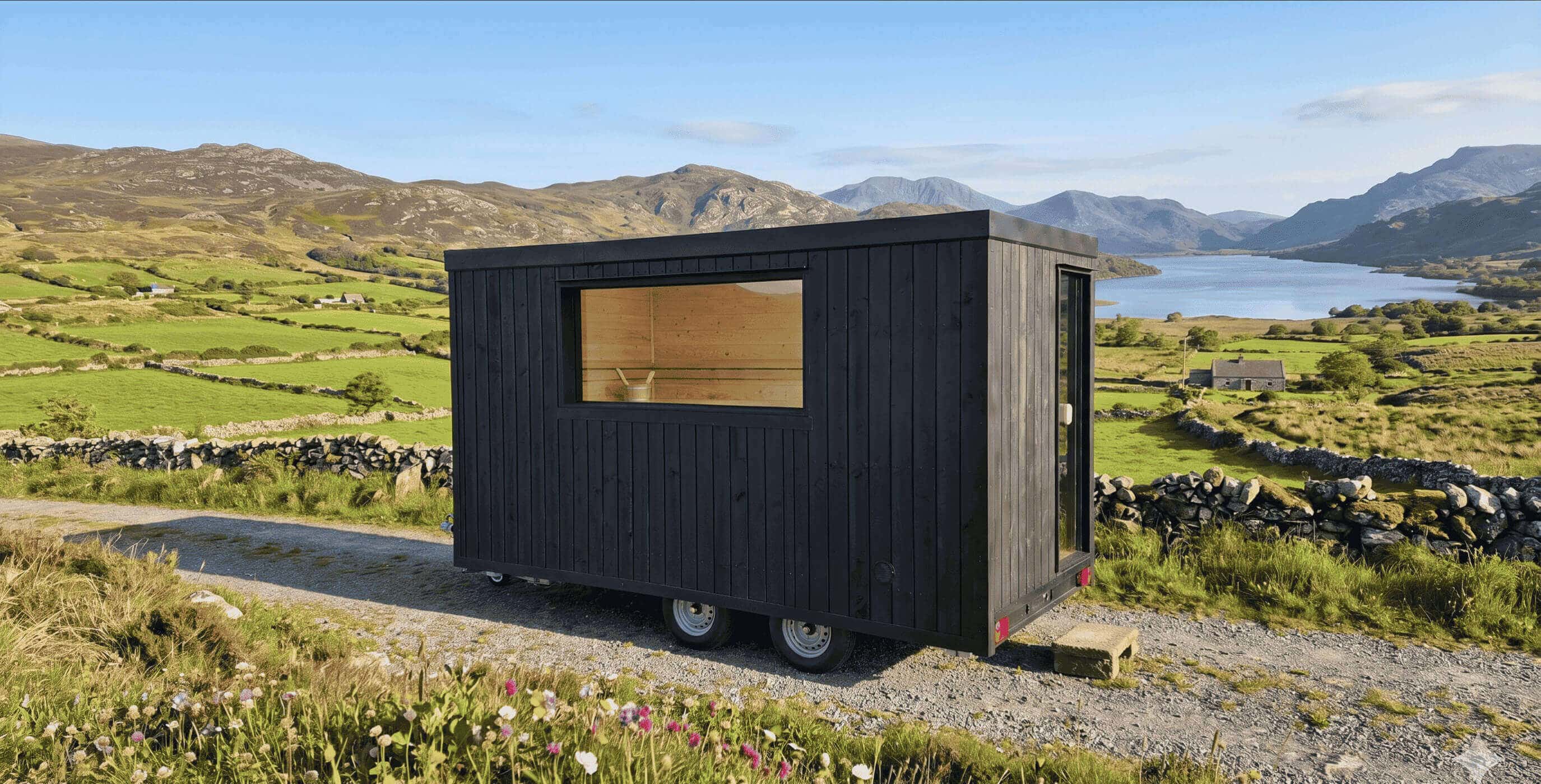Commercial mobile box trailer sauna for sale in Ireland — Irish Sauna Company